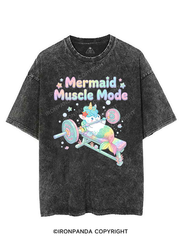 Mermaid Muscle Mode VINTAGE GYM SHIRT