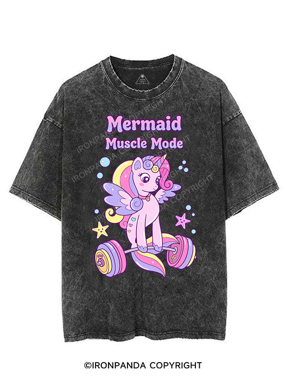 Mermaid Muscle Mode VINTAGE GYM SHIRT