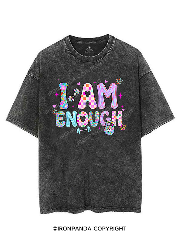 I AM ENOUGH VINTAGE GYM SHIRT