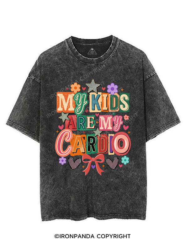 MY KIDS ARE MY CARDIO VINTAGE GYM SHIRT