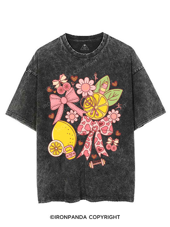 Pink Lemon Power VINTAGE GYM SHIRT