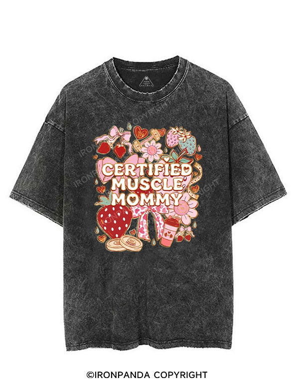 CERTIFIED MUSCLE MOMMY VINTAGE GYM SHIRT