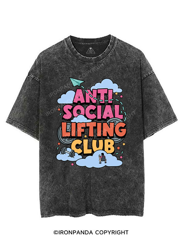 ANTI SOCIAL LIFTING CLUB VINTAGE GYM SHIRT