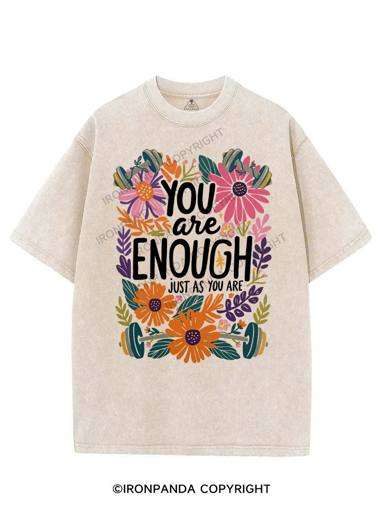YOU are ENOUGH JUST AS YOU ARE VINTAGE GYM SHIRT