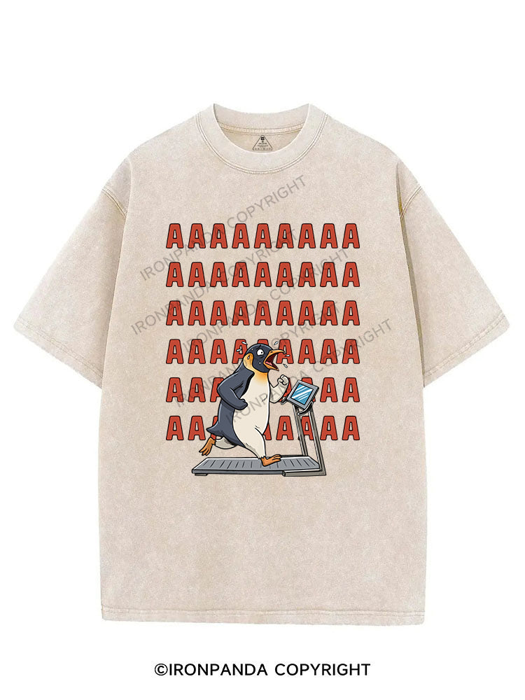 penguin  cardio VINTAGE GYM SHIRT