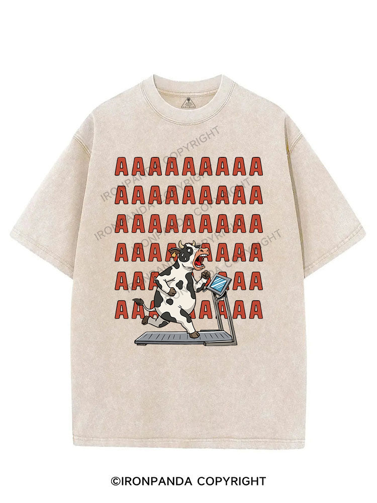 cow  cardio VINTAGE GYM SHIRT