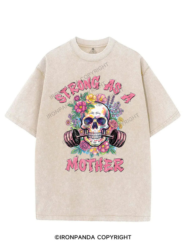 STRONG AS A MOTHER VINTAGE GYM SHIRT