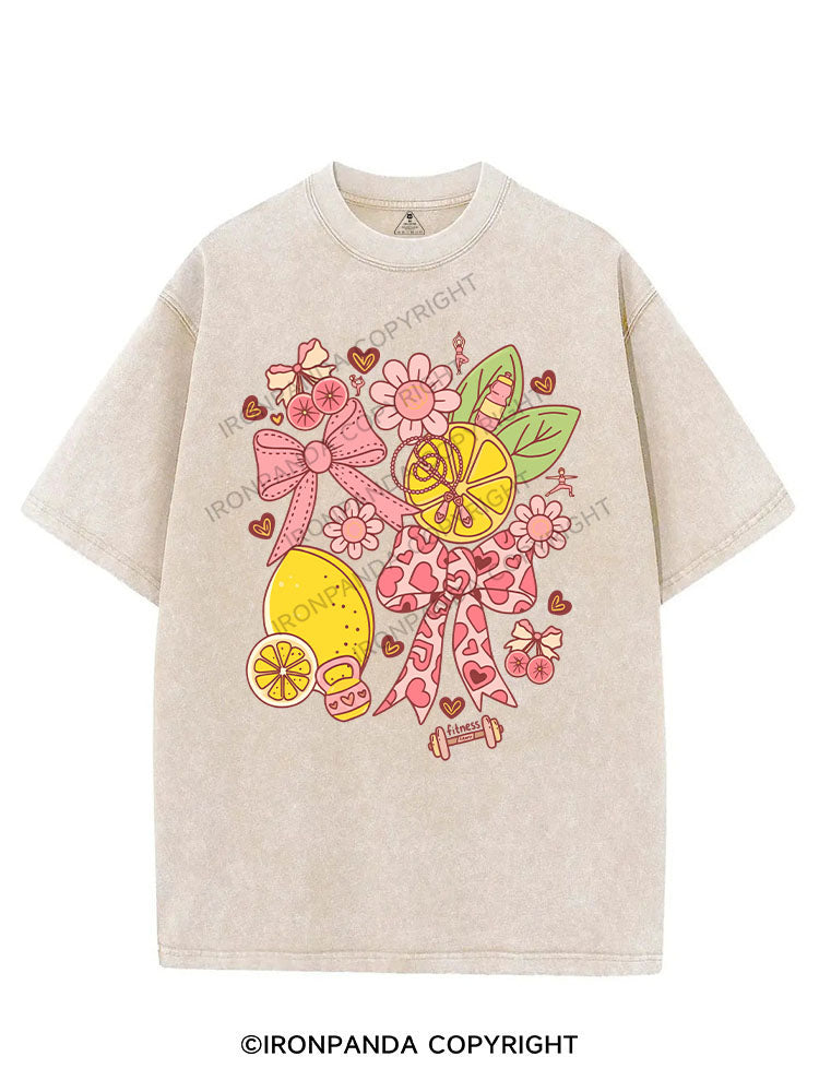 Pink Lemon Power VINTAGE GYM SHIRT