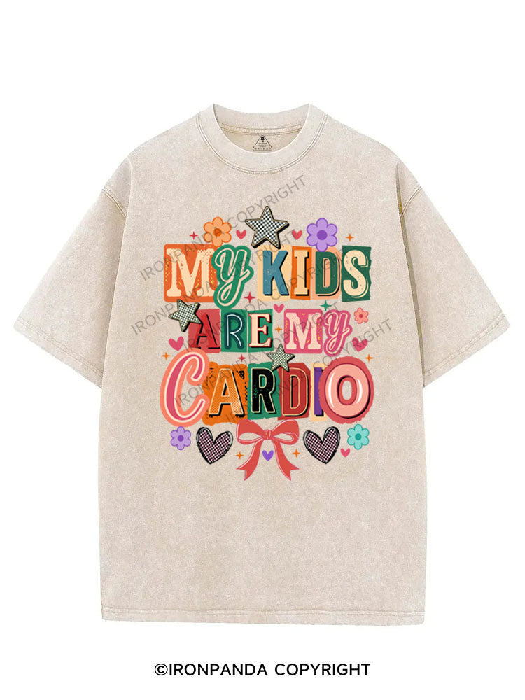 MY KIDS ARE MY CARDIO VINTAGE GYM SHIRT