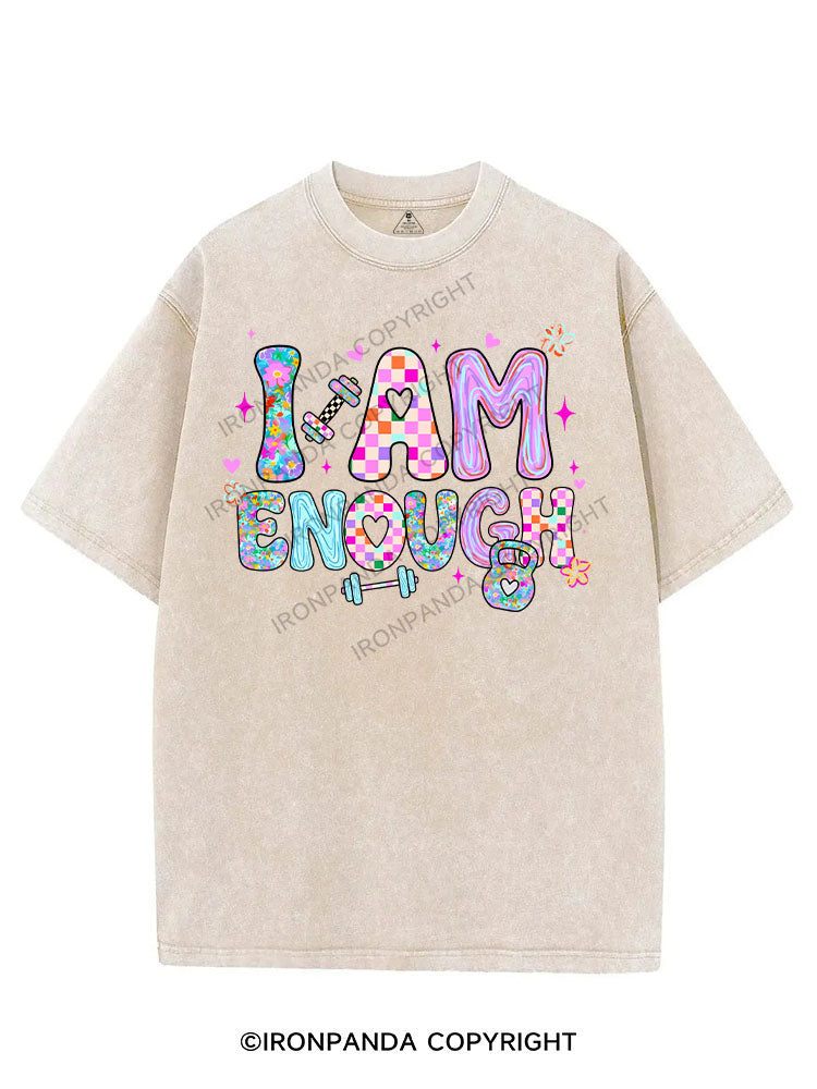 I AM ENOUGH VINTAGE GYM SHIRT