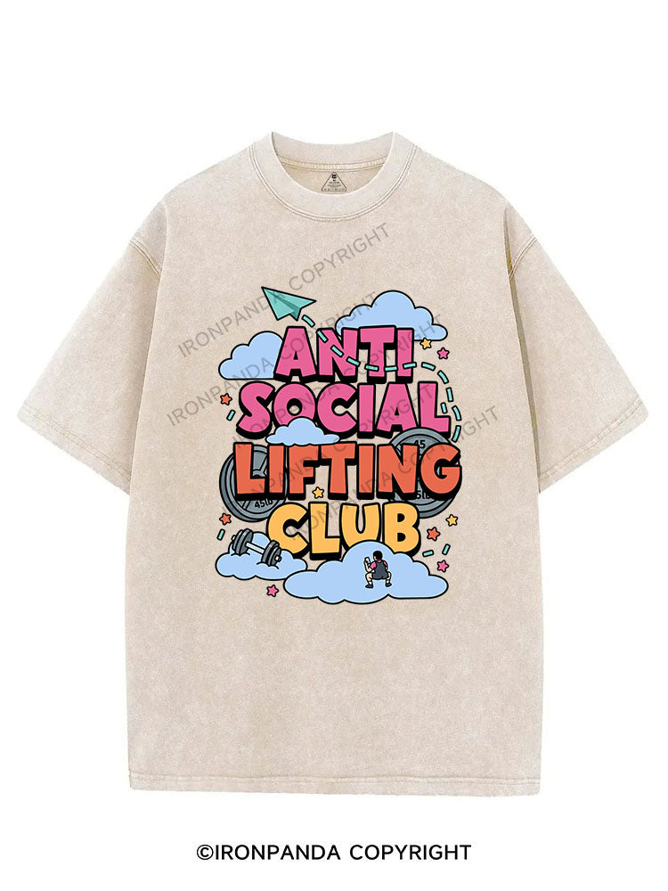ANTI SOCIAL LIFTING CLUB VINTAGE GYM SHIRT