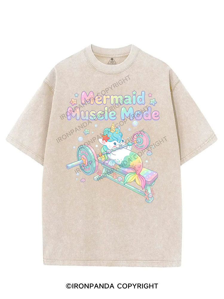Mermaid Muscle Mode VINTAGE GYM SHIRT