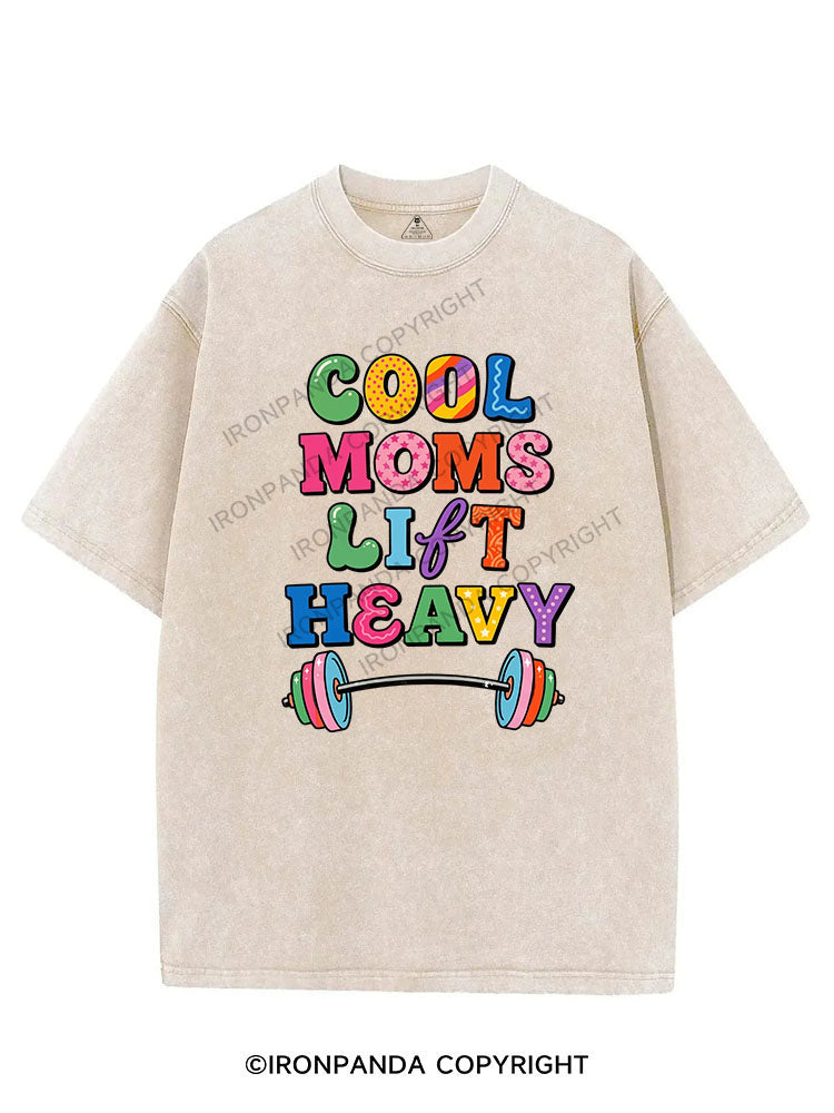 COOL MOMS LIFT HEAVY VINTAGE GYM SHIRT