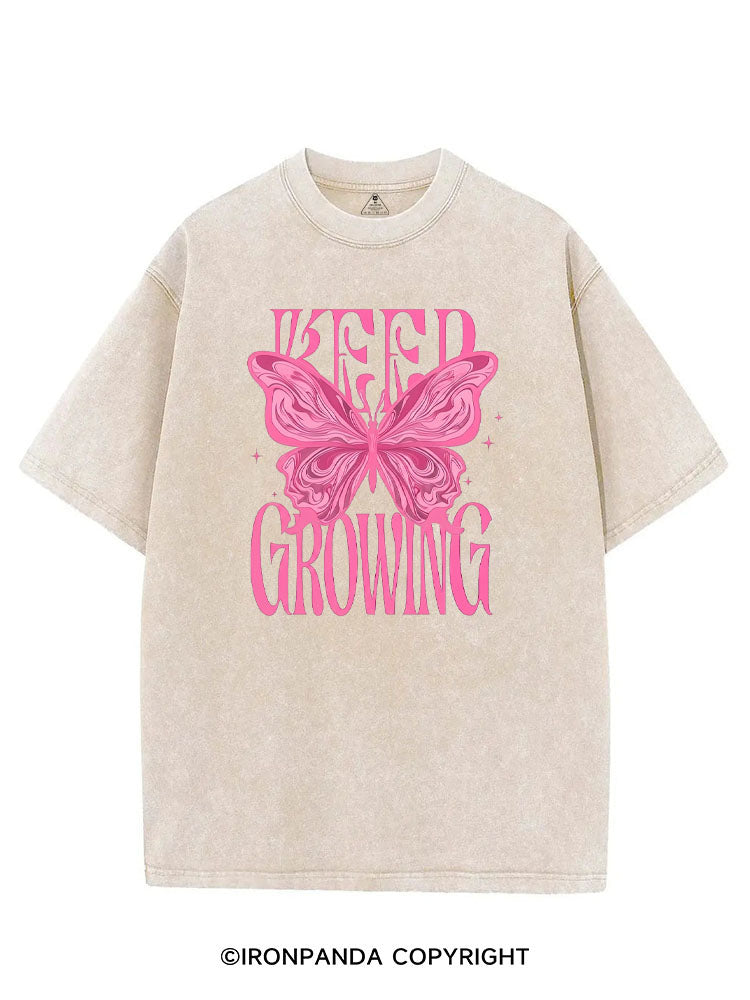 KEEP GROWING VINTAGE GYM SHIRT