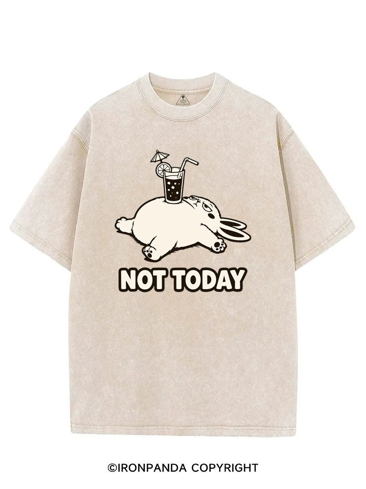 NOT TODAY BUNNY VINTAGE GYM SHIRT