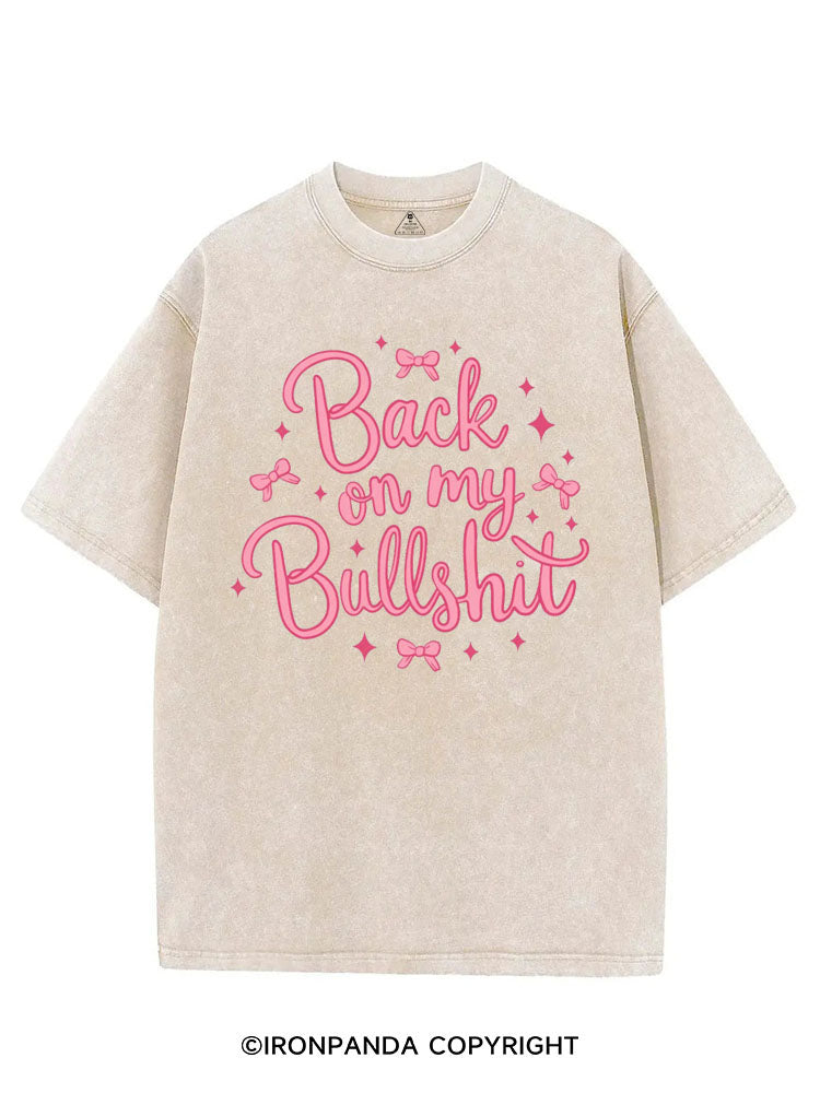BACK ON MY BULLSHIT VINTAGE GYM SHIRT