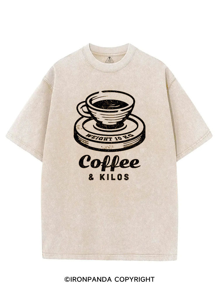COFFEE & KILOS VINTAGE GYM SHIRT