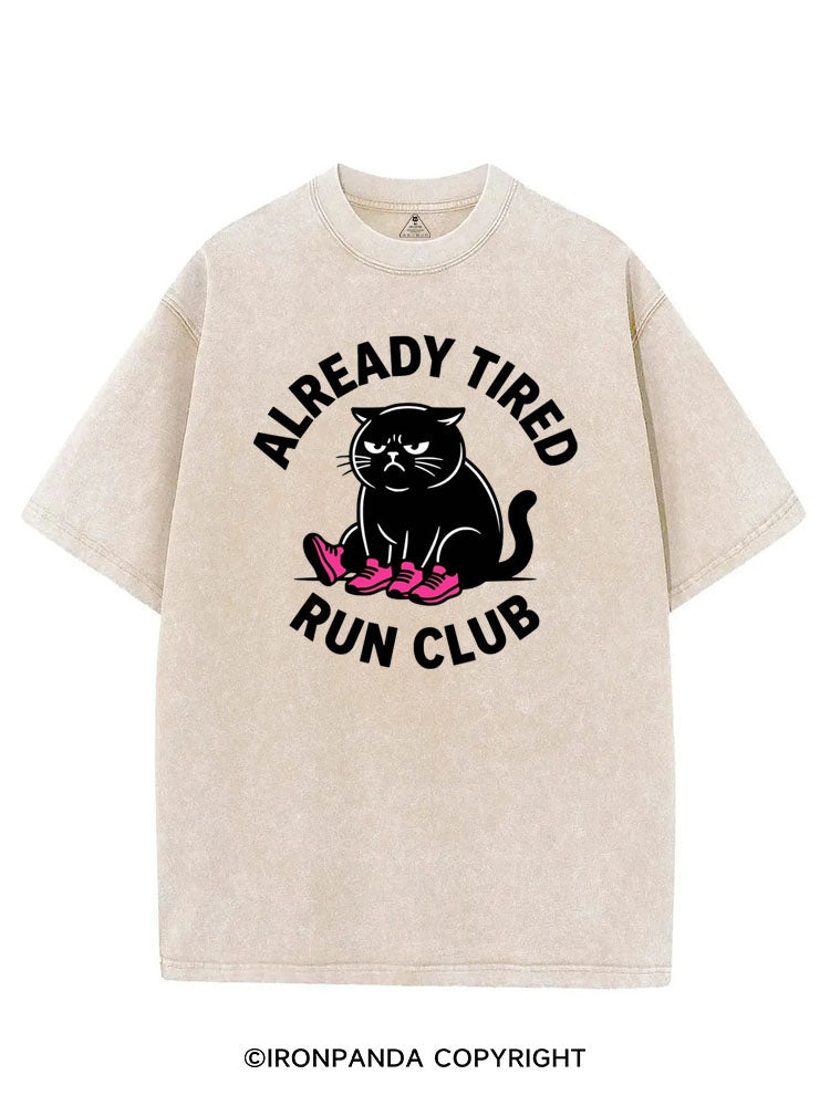 ALREADY TIRED RUN CLUB VINTAGE GYM SHIRT