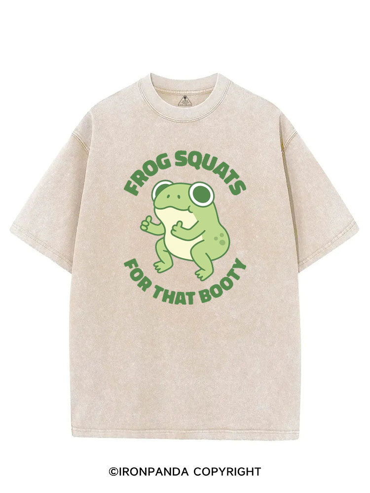 FROG SQUATS FOR THAT BOOTY VINTAGE GYM SHIRT