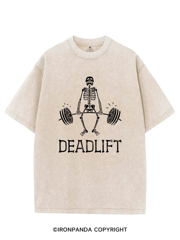 DEADLIFT Funny VINTAGE GYM SHIRT