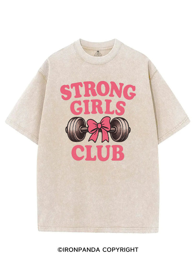 STRONG GIRLS CLUB VINTAGE GYM SHIRT