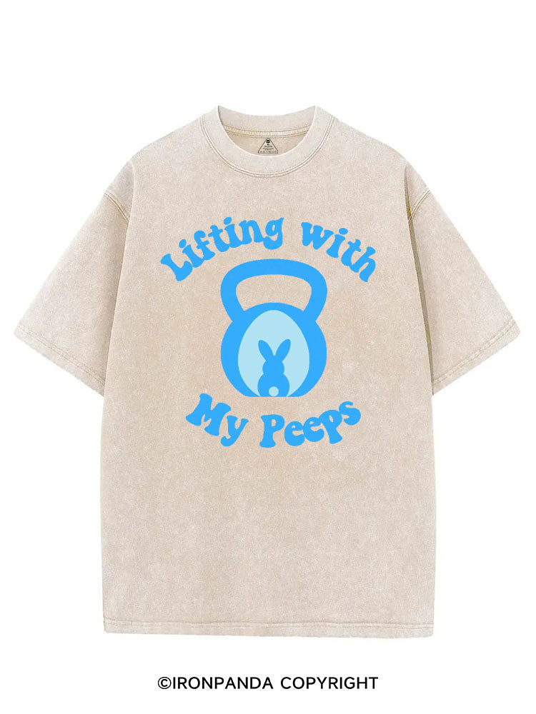 LIFTING WITH MY PEEPS VINTAGE GYM SHIRT
