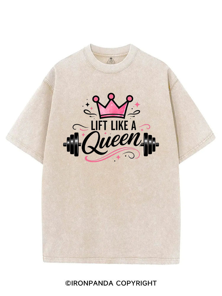 LIFT LIKE A QUEEN VINTAGE GYM SHIRT