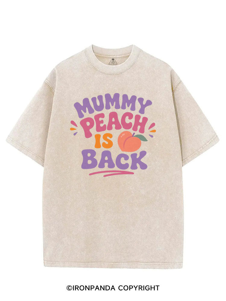 MUMMY PEACH IS BACK VINTAGE GYM SHIRT