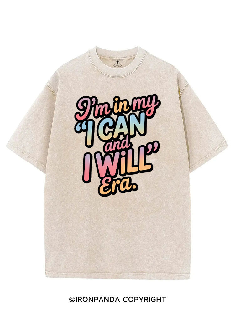 I'M IN MY "I CAN AND I WILL" ERA VINTAGE GYM SHIRT