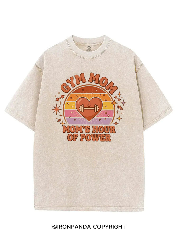 GYM MOM MOM'S HOUR OF POWER VINTAGE GYM SHIRT