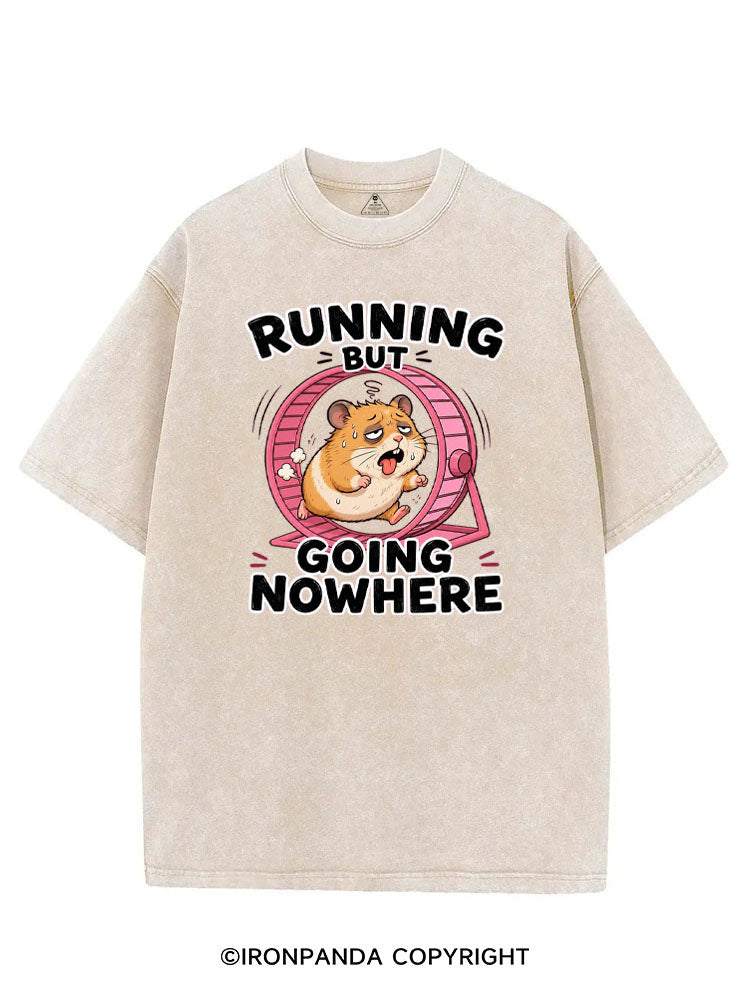 RUNNING BUT GOING NOWHERE VINTAGE GYM SHIRT