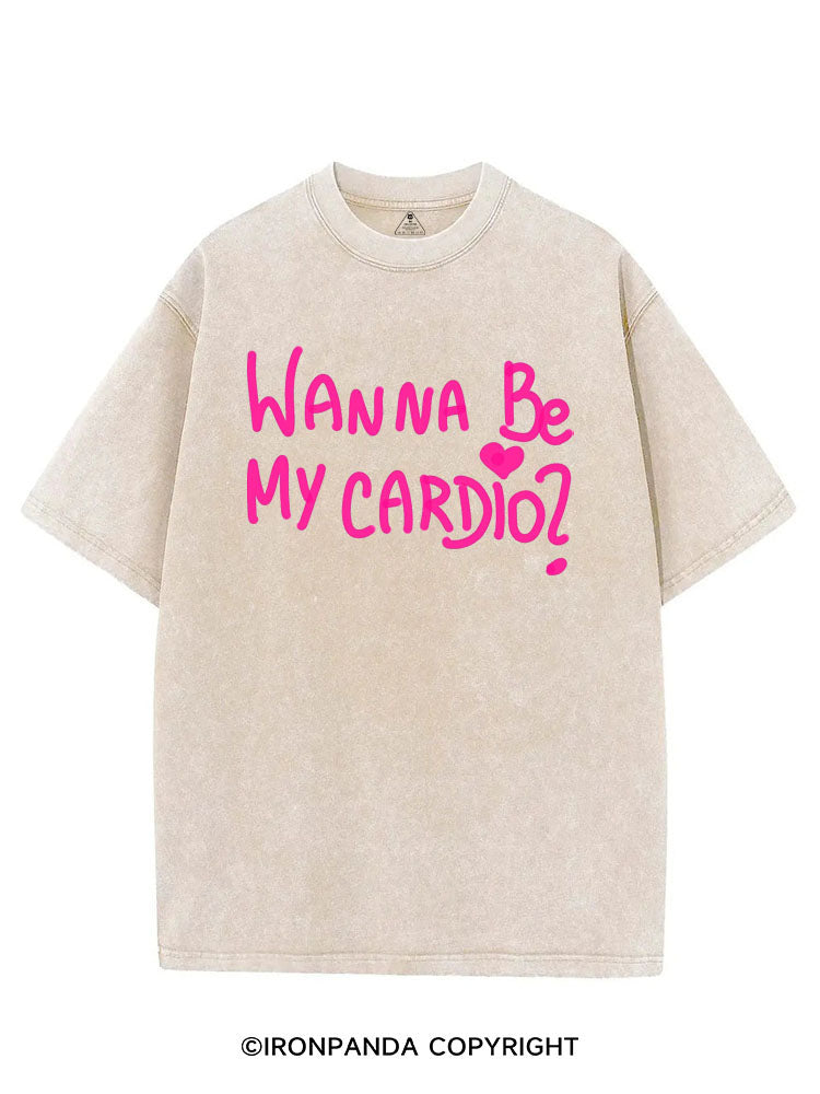 WANNA BE MY CARDIO？ VINTAGE GYM SHIRT