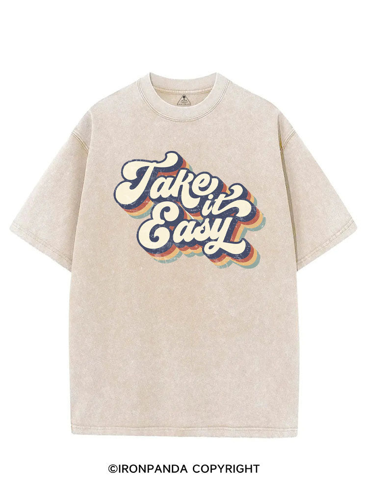 TAKE IT EASY VINTAGE GYM SHIRT