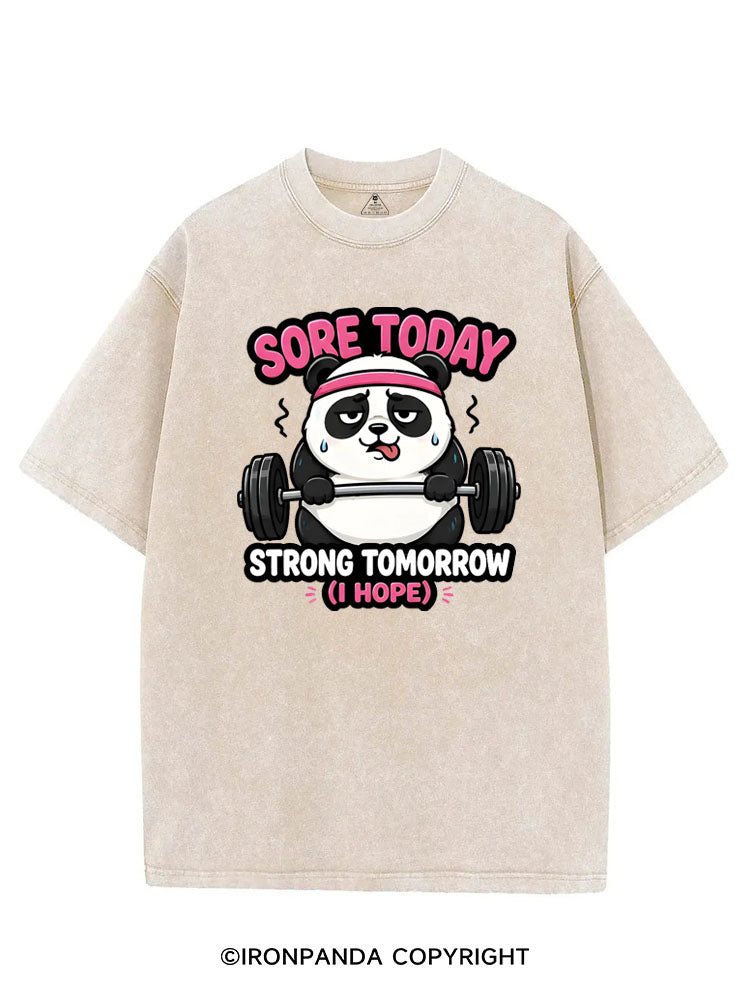 SORE TODAY STRONG TOMORROW (I HOPE) VINTAGE GYM SHIRT