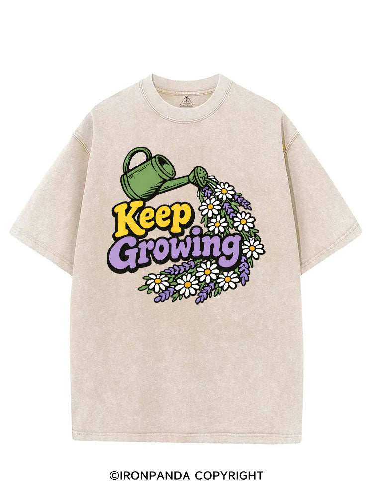 KEEP GROWING VINTAGE GYM SHIRT
