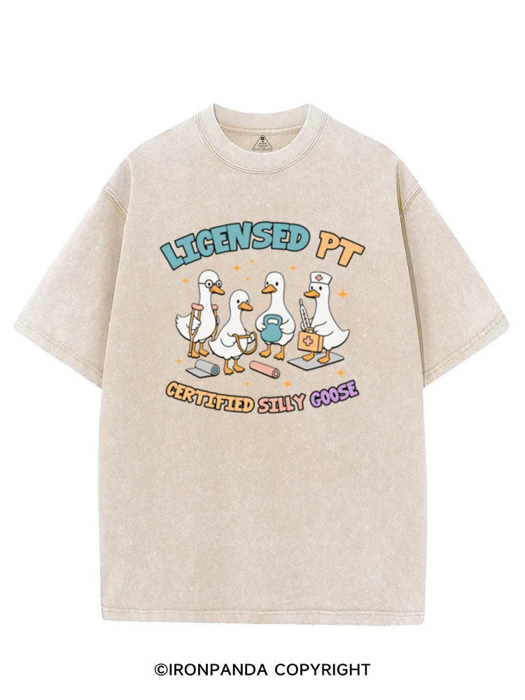 LICENSED PT CERTIFIED SILLY GOOSE VINTAGE GYM SHIRT