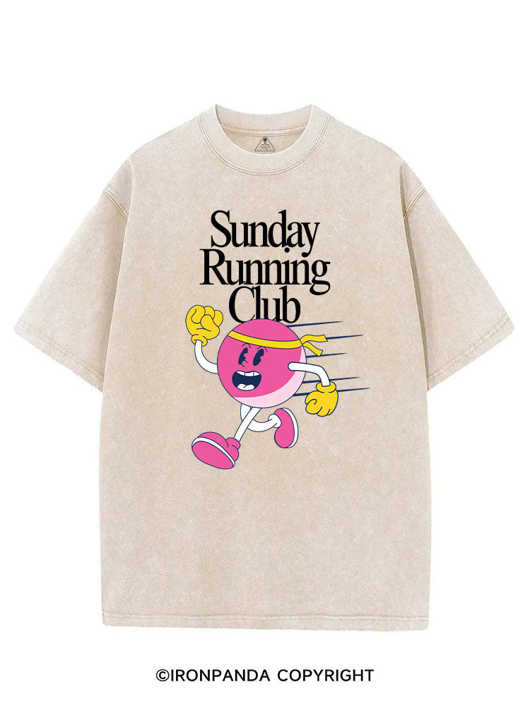 SUNDAY RUNNING CLUB VINTAGE GYM SHIRT