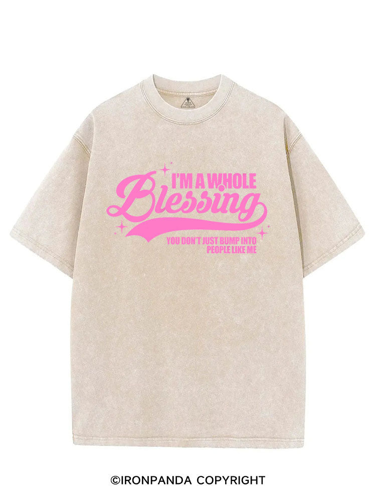 I'M A WHOLE BLESSING VINTAGE GYM SHIRT