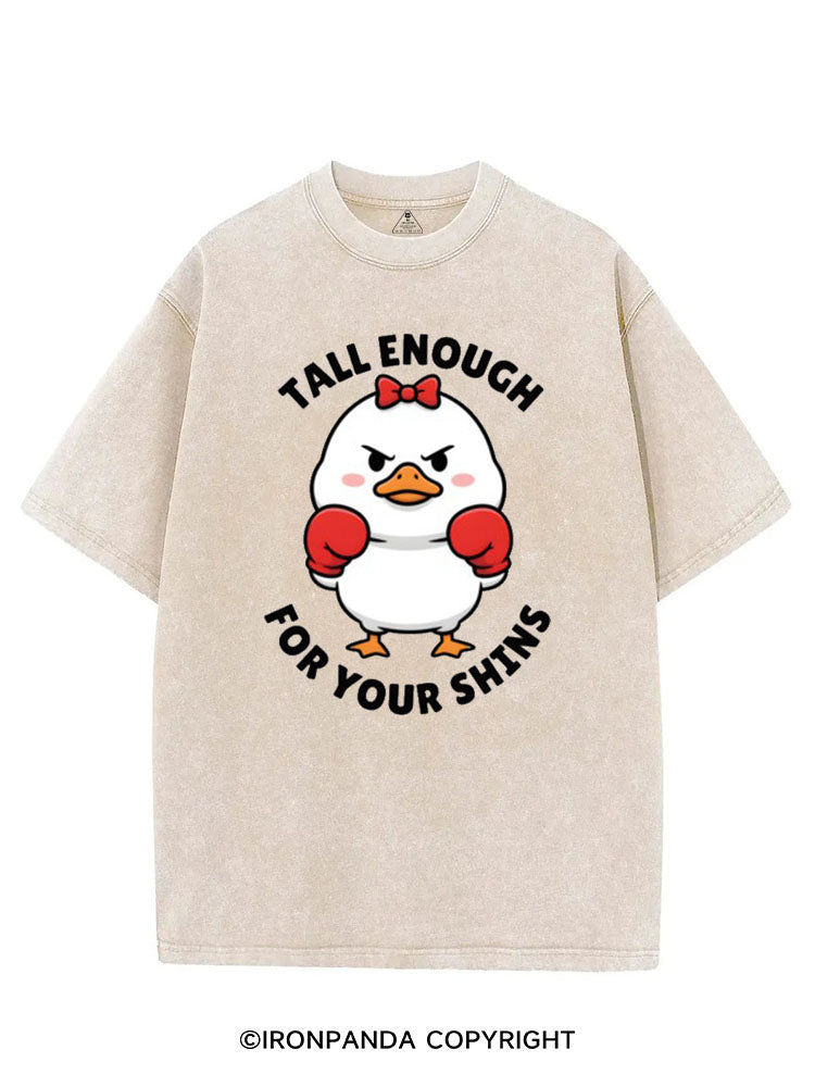 TALL ENOUGH FOR YOUR SHINS VINTAGE GYM SHIRT