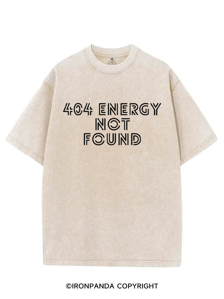 404 ENERGY NOT FOUND VINTAGE GYM SHIRT