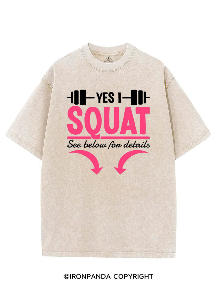 YES I SQUAT SEE BELOW FOR DETAILS VINTAGE GYM SHIRT