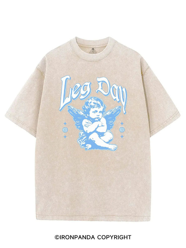 LEG DAY ANGLE VINTAGE GYM SHIRT