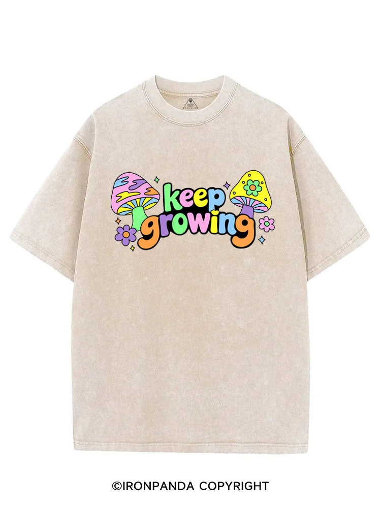 KEEP GROWING VINTAGE GYM SHIRT