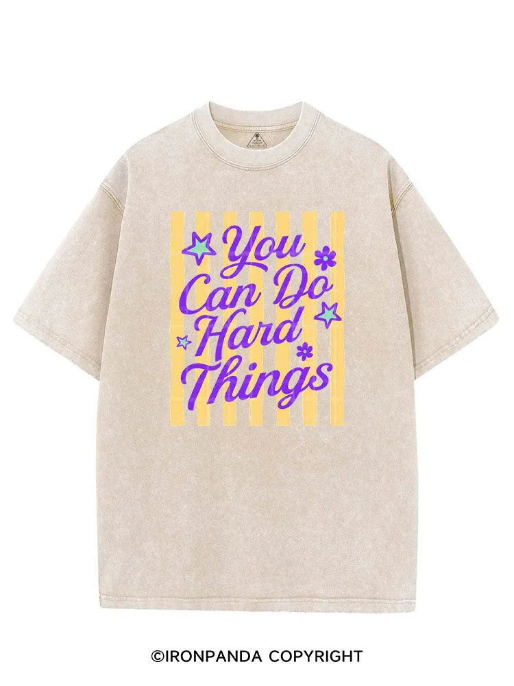 YOU CAN DO HARD THINGS VINTAGE GYM SHIRT