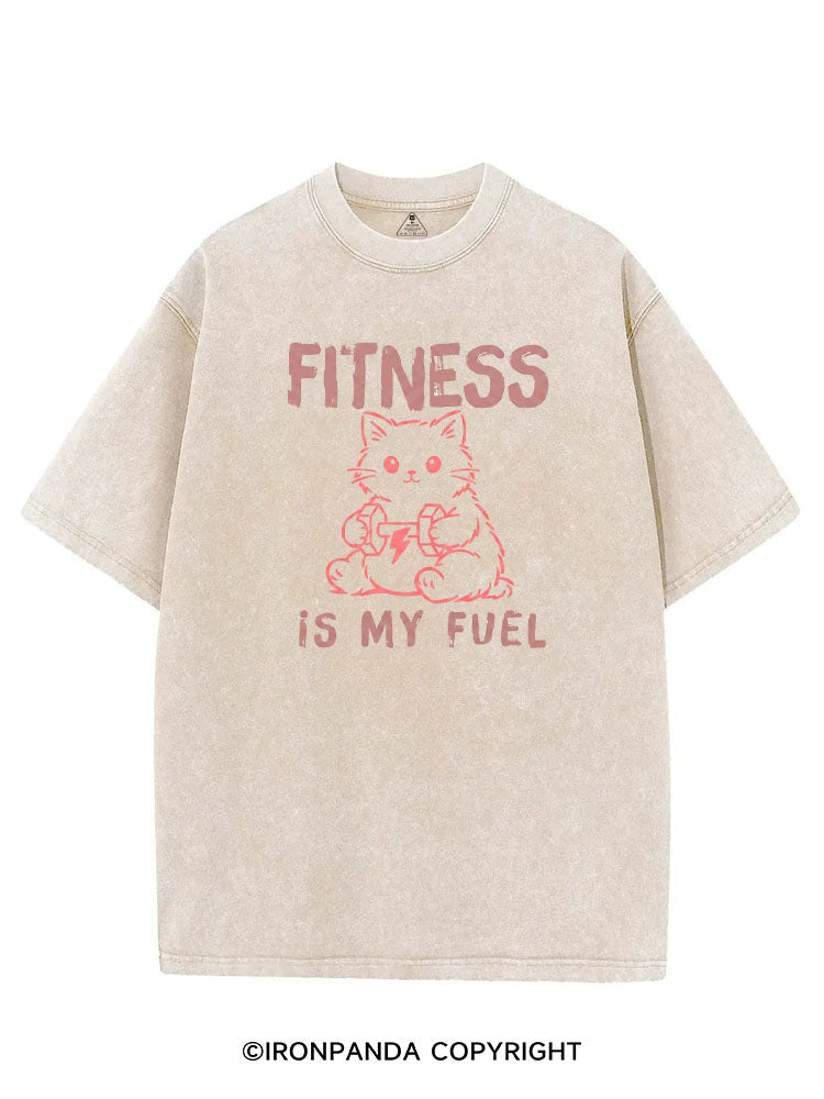FITNESS IS MY FUEL VINTAGE GYM SHIRT