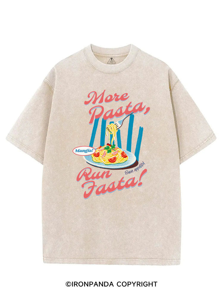 MORE PASTA, RUN FASTA! VINTAGE GYM SHIRT