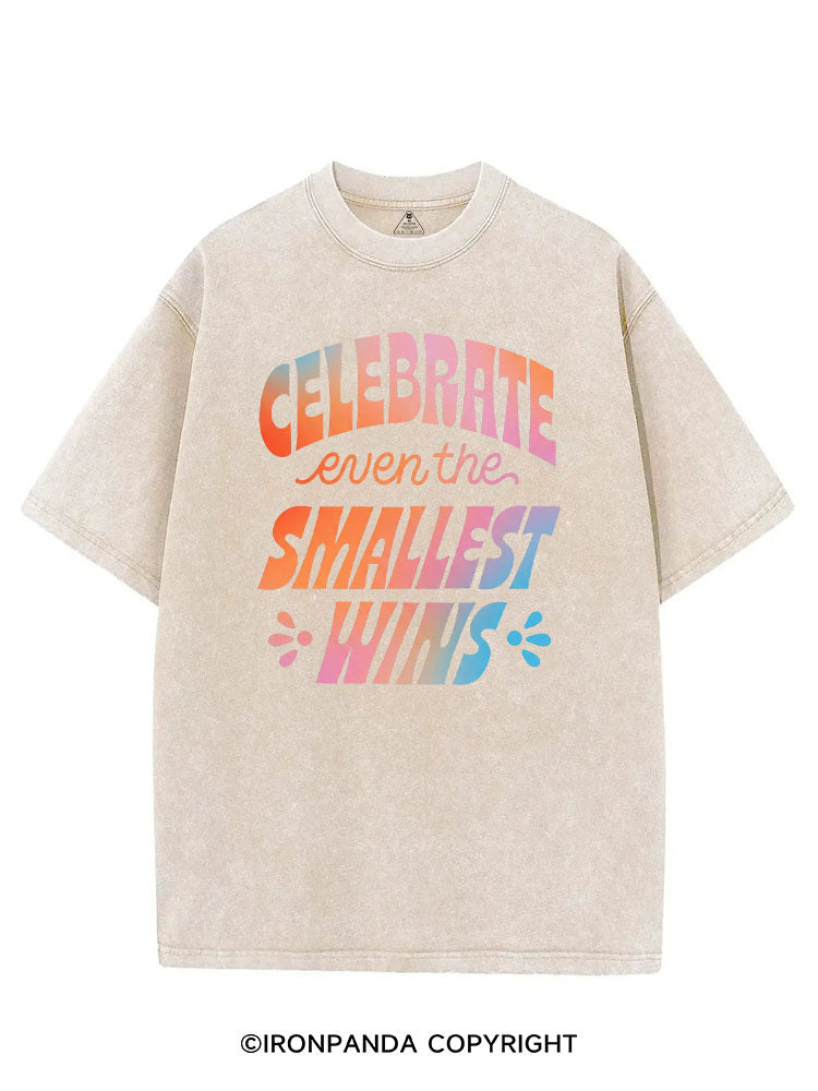 CELEBRATE EVEN THE SMALLEST WINS VINTAGE GYM SHIRT