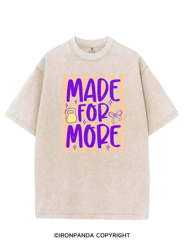 MADE FOR MORE VINTAGE GYM SHIRT