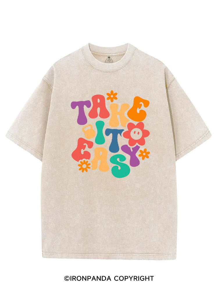 TAKE IT EASY VINTAGE GYM SHIRT