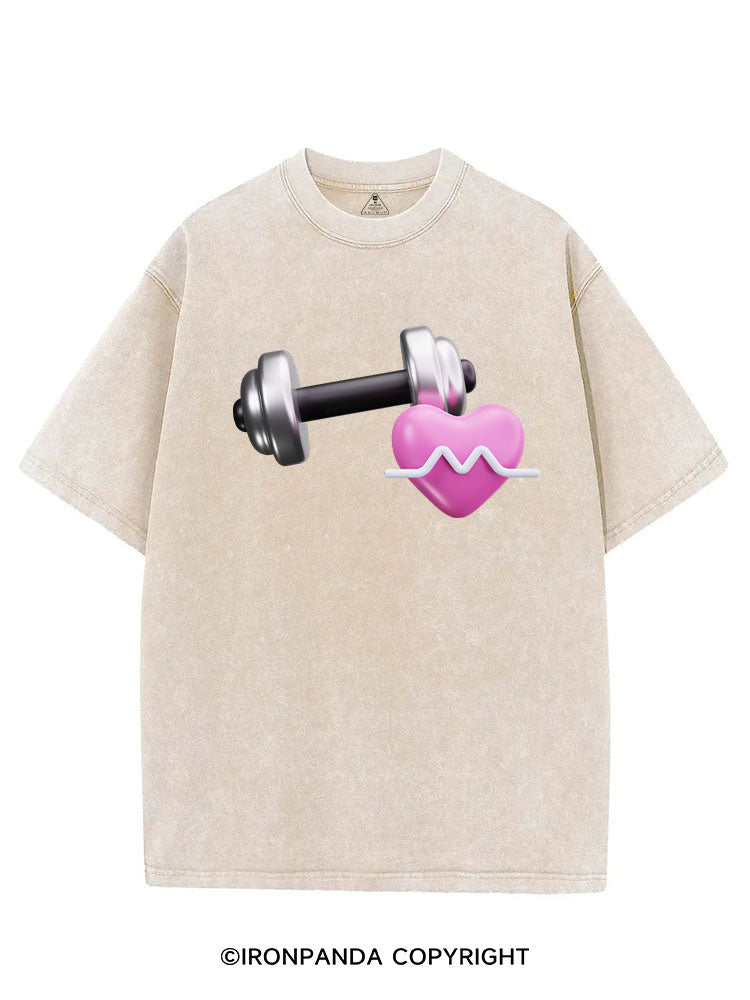 IRON HEARTBEAT VINTAGE GYM SHIRT